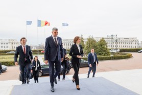 Maia Sandu la întrevederea cu președintele Camerei Deputaților, Marcel Ciolacu: „România ne-a fost un veritabil pilon de stabilitate”